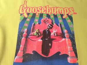 Goosebumps Slappy The Dummy Neon Green Graphic Sweatshirt Pullover Size Medium